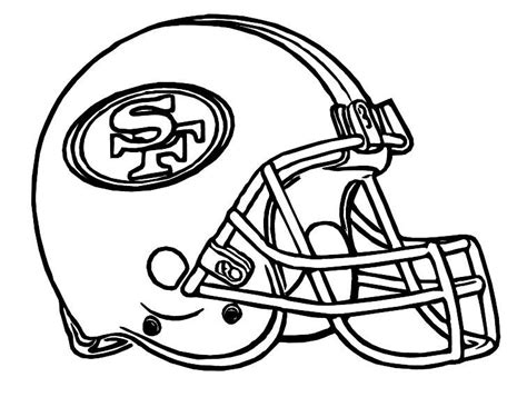 49ers Helmet Coloring Page