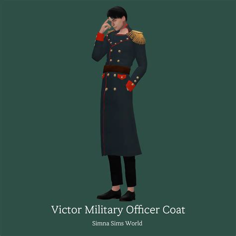 Victor Military Officer Coat - The Sims 4 Create a Sim - CurseForge