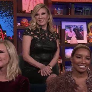 Ramona Singer S Black Leather Dress On Wwhl Big Blonde Hair