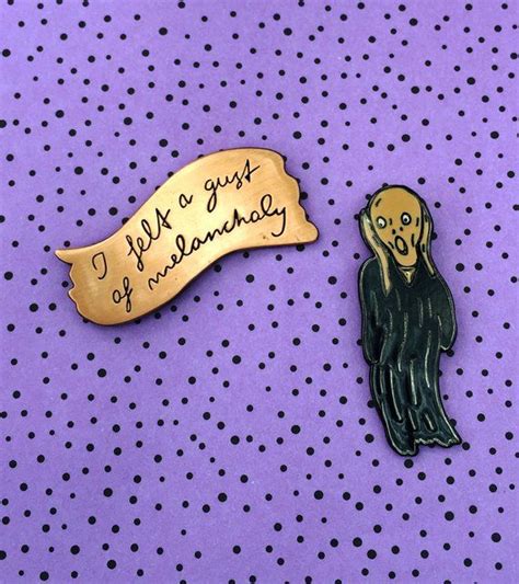 Edvard Munch The Scream Enamel Pin Etsy