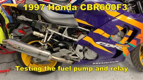 Honda Cbr F Testing The Fuel Pump And Relay Youtube