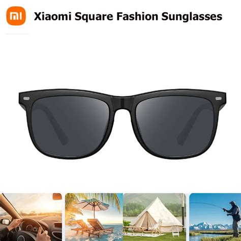 Xiaomi Mijia Square Fashion Sunglasses Hd Nylong Polarized Sunglasses