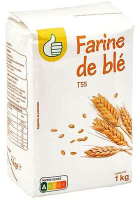 Farine de blé T55 Auchan 1 kg