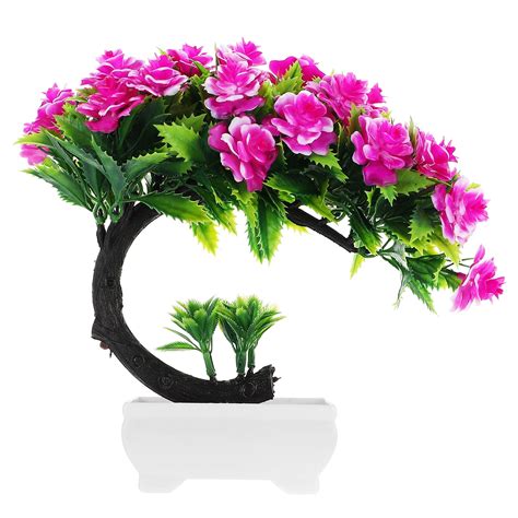 NUOLUX Peonies Simulate Potted Plants Adornment Fake Flower Green Plant