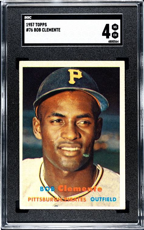 Topps Baseball Roberto Clemente Card Sgc Vg Ex Ebay