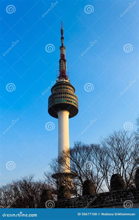 Seoul Tower Royalty-Free Stock Image | CartoonDealer.com #50677108