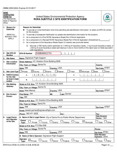 Fillable Online Pdf Rcra Subtitle C Reporting Instructions And Forms