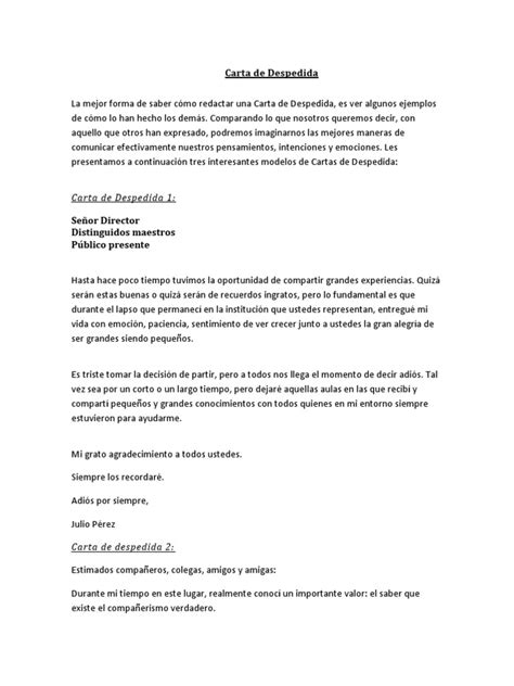 Como Despedirse En Una Carta Formal Frases De Despedida Con Ejemplos