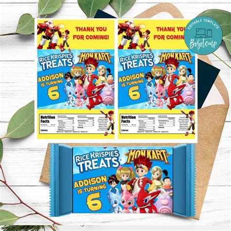 Monkart Rice Krispies Treats Template Printable Diy Bobotemp