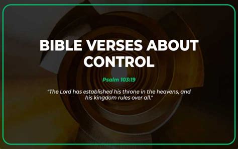 Best 25 Bible Verses About Control With Commentary Scripture Savvy