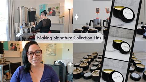 Make Signature Collection Candle Tins With Me Small Business Vlog