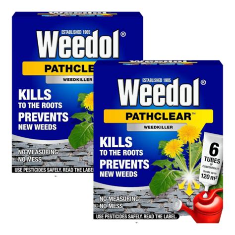 Weedol Pathclear Concentrate Powerful Long Lasting Weedkiller For Paths