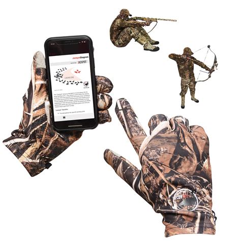 Decoypro Touchscreen Lightweight Hunting Gloves For Men Camo ââ‚¬â€œ