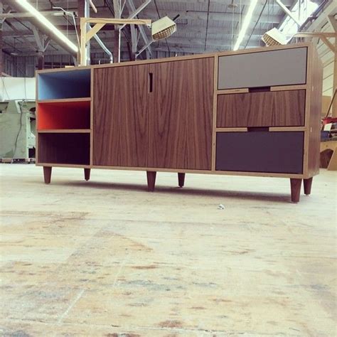 Kerf Design On Instagram Walnut Europly Console With Colored Laminate