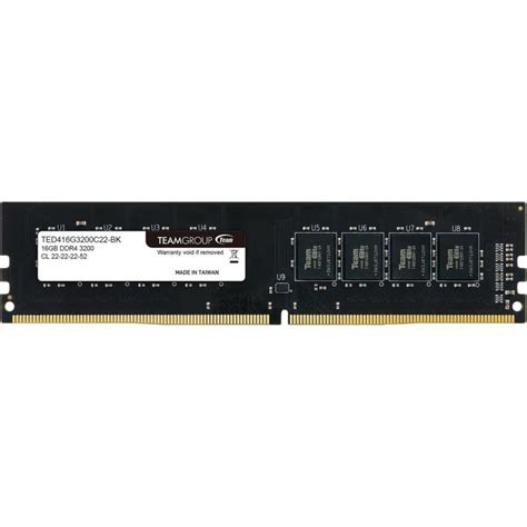 Barrette Mémoire Team Group 16 Go DDR4 3200 Mhz