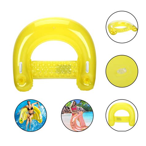 Inflatable Chair Floats Floating Loungers with Cup Holders - Promo ...