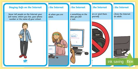 Eyfs Online Internet Safety Display Posters