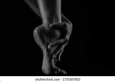 Naked Man On Black Background Stock Photo Shutterstock