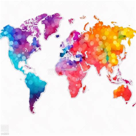 Premium Ai Image Map Of The World With A Colorful World Map