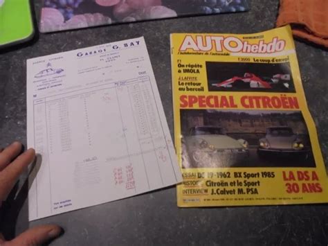 Autohebdo Sp Cial Ancienne Citro N La Ds Ans Bx Sport Visa