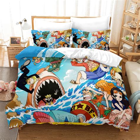 Anime One Piece Luffy Bedding Bed Set 3d Printed Cool Manga Chopper