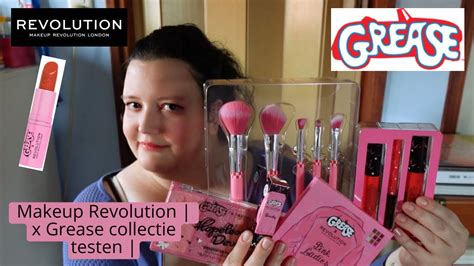 Makeup Revolution X Grease Collectie Testen Youtube