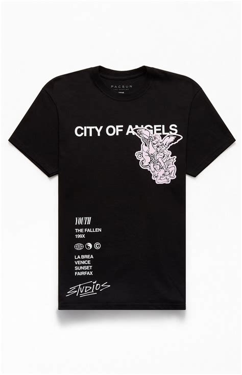 Pacsun City Of Angels T Shirt Pacsun