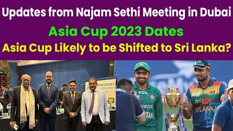 Asia Cup 2023 Can Be Shifted From Pakistan To Sri Lanka Updates On