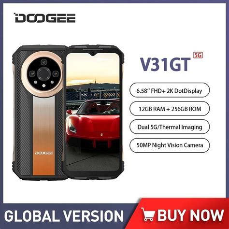 Jual DOOGEE V31GT 5G Rugged Smartphone Android 13 Thermal Imaging Octa