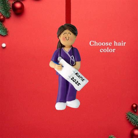 Nurse Personalized Ornament Nurse Christmas Ornament Nurse T Etsy