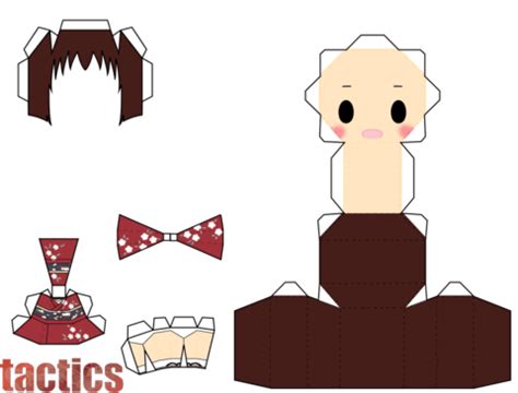 Yoko Chibi Doll Free Printable Papercraft Templates