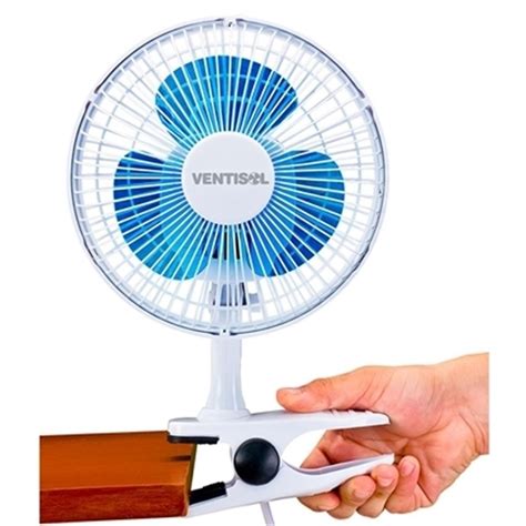 Ventilador Mini 20cm Ventisol 2 Em 1 127v Clip Fixa Na Mesa R 58 00