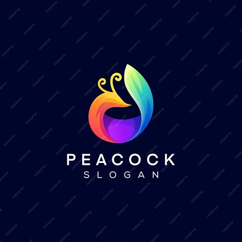 Premium Vector Peacock Color Gradient Logo Design