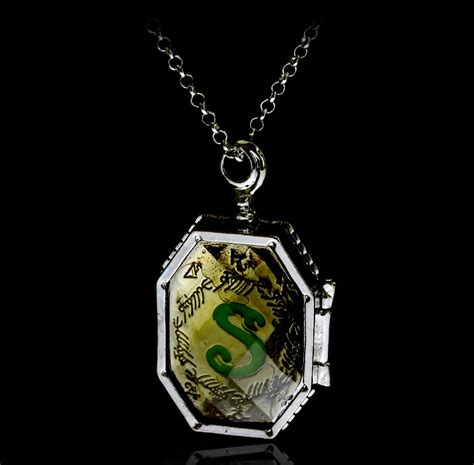 Aliexpress Buy Hp Necklace Salazar Slytherin S Relics Slytherin