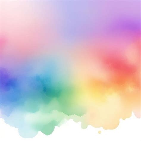 Vivid Blurred Colorful Background Vector Watercolor Rainbow Background