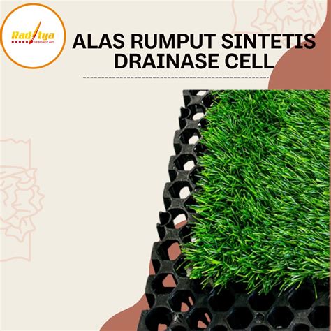 Jual Alas Rumput Sintetis Drainase Cell Ukuran 25 X 25 Shopee Indonesia