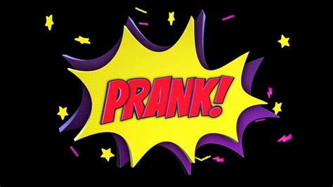 Prank Comic Text Animation With Alpha Matte Stock Motion Graphics Sbv