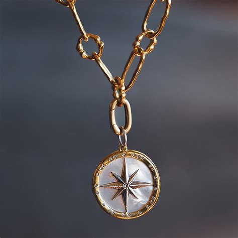 Rose Of The Winds Compass Pendant Waxing Poetic