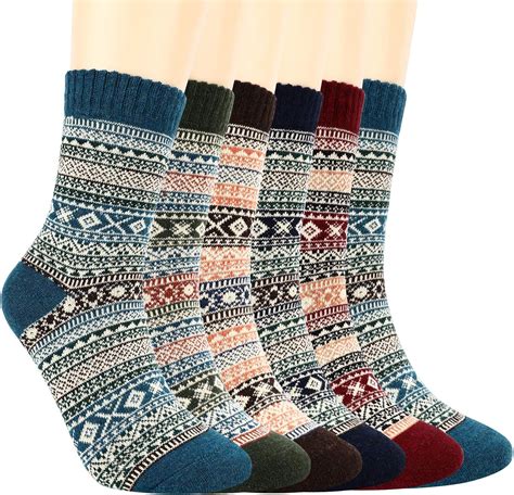 Bearbro Winter Socks Women Pairs Womens Thermal Socks Warm Knit