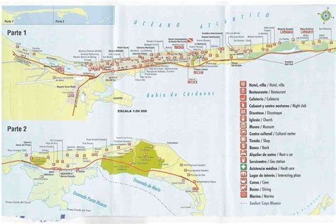Carte De Varadero Pour Lemplacement Des Hôtels Hôtel Tout Inclus