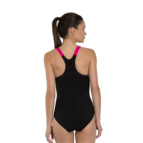 Speedo Boom Splice Racerback Swimsuit Black Buy Speedo Boom Splice Racerback Swimsuit Black