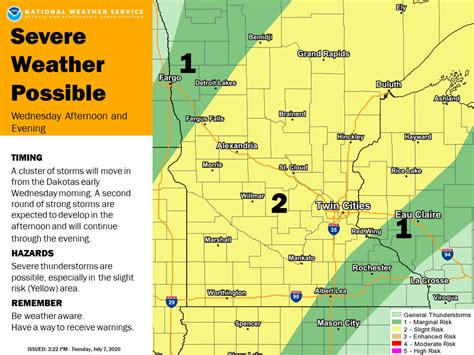 Hot And Stormy Head Advisory And Severe Risk Wednesday Includes Twin