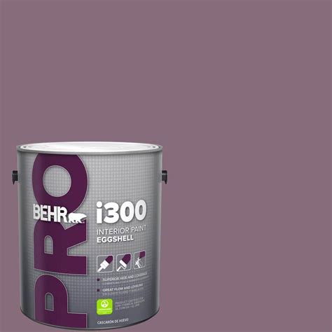 BEHR PRO 1 Gal S110 6 Plum Royale Eggshell Interior Paint PR33301