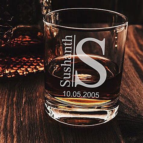 Buy Send Personalised Trendy Whiskey Glass Set Of 2 Online Fnp