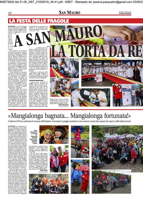 San Mauro Ha La Torta Di Fragole Pi Lunga Del Mondo Il Video