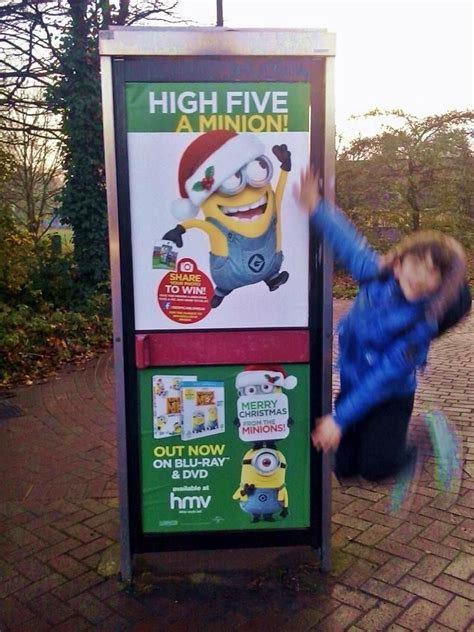 High Five a Minion in Tooting | Toot, Minions, High five