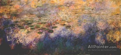 Claude Monet Reflections Of Clouds On The Water-lily Pond (tryptich ...