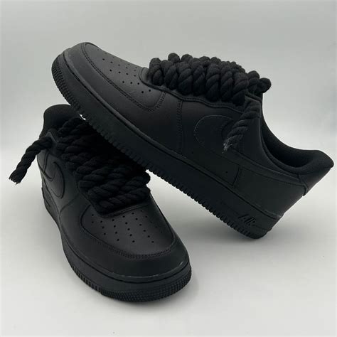 Nike Air Force 1 Black Rope Laces Nike Air Force Ein Basketball