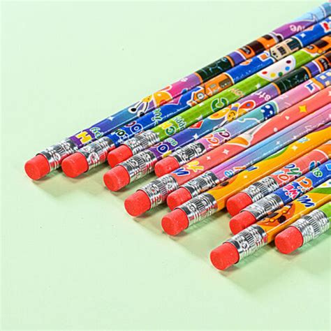 12pcs Crayon HB en bois avec gomme mignonne crayon dessin à l esquis7H