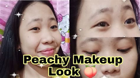 Easy Peachy Makeup Look 🍑 Tutorial Youtube